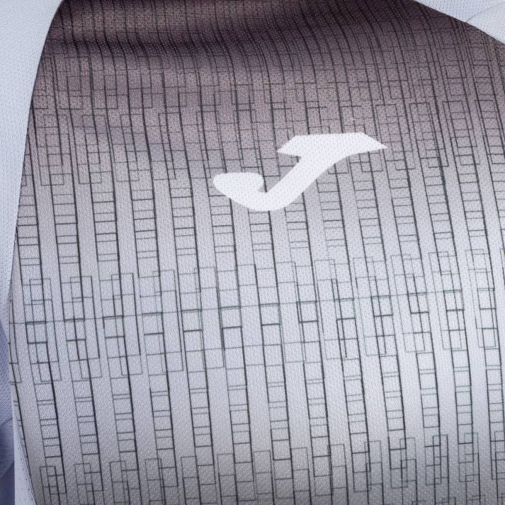 Joma 82P4R4245 السماء الزرقاء السوداء قميص بأكمام قصيرة النمر v رجال