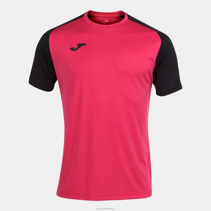 Joma 82P4R4251 الفوشيه الأسود قميص بأكمام قصيرة أكاديمية رابعا رجال