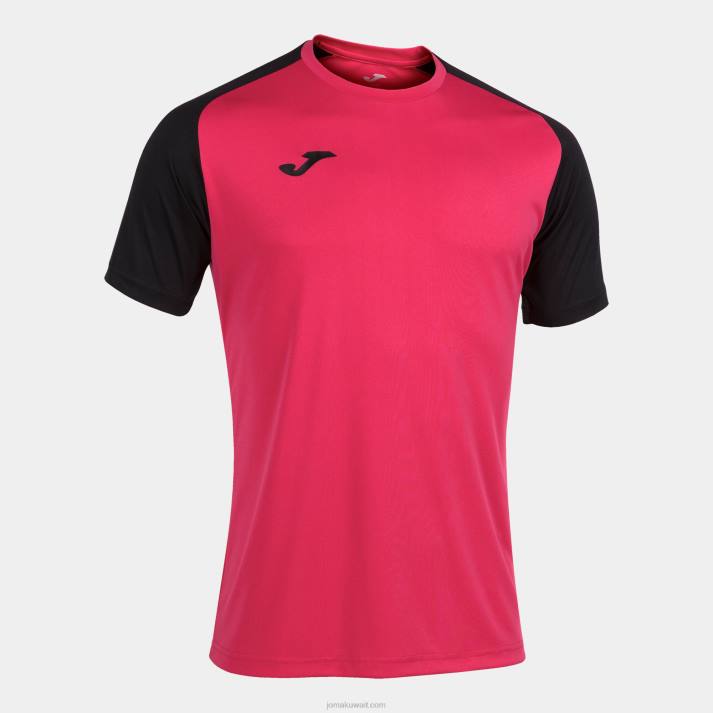 Joma 82P4R4251 الفوشيه الأسود قميص بأكمام قصيرة أكاديمية رابعا رجال