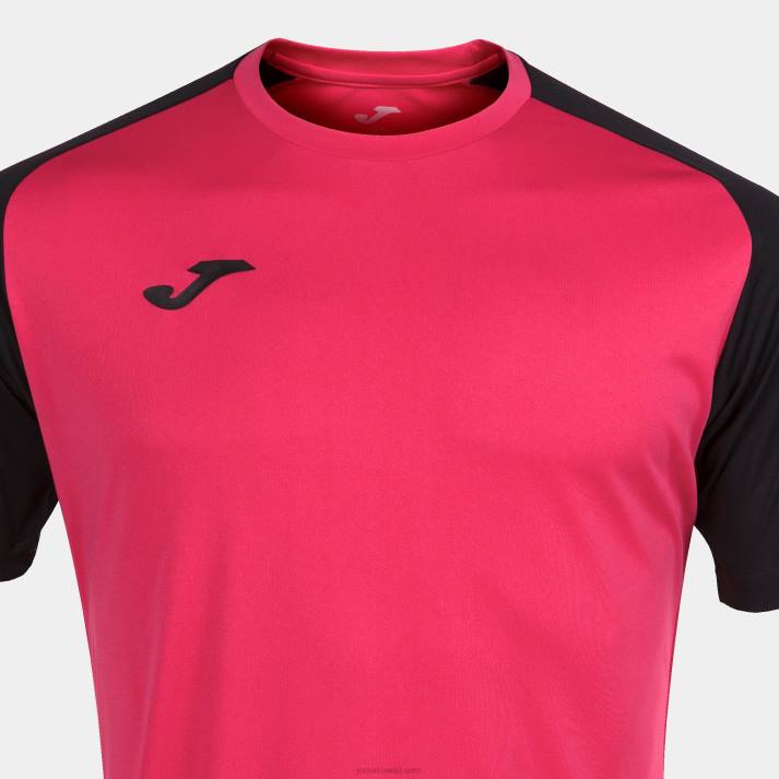 Joma 82P4R4251 الفوشيه الأسود قميص بأكمام قصيرة أكاديمية رابعا رجال