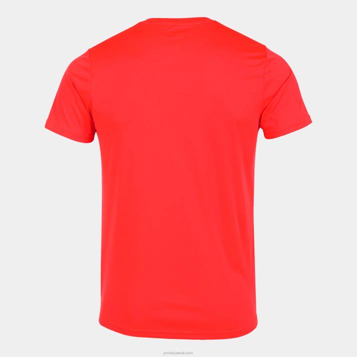 Joma 82P4R4259 نيون المرجان قميص قصير الأكمام سجل الثاني رجال