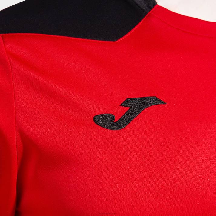 Joma 82P4R4278 أحمر أسود بطولة القميص بأكمام طويلة vi رجال