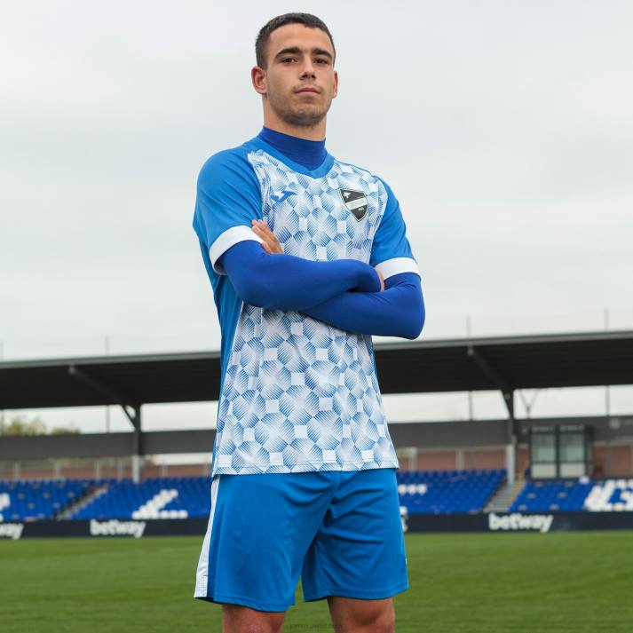 Joma 82P4R4280 أزرق ملكي أبيض قميص بأكمام قصيرة سوبر نوفا iii رجال