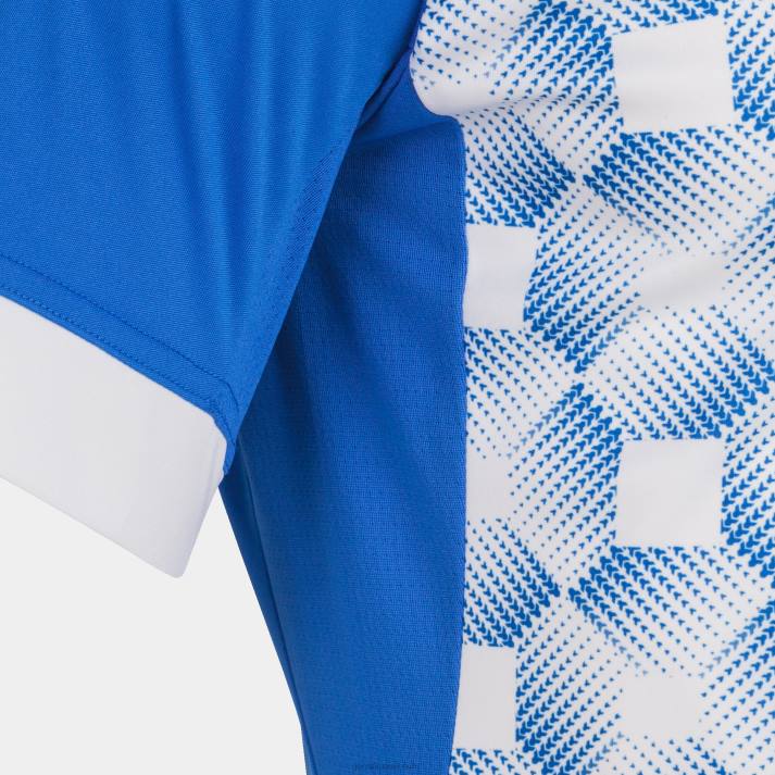 Joma 82P4R4280 أزرق ملكي أبيض قميص بأكمام قصيرة سوبر نوفا iii رجال