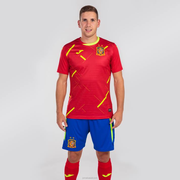 Joma 82P4R4293 أحمر قميص قصير الأكمام 1st اختيار موحدة الإسبانية كرة الصالات