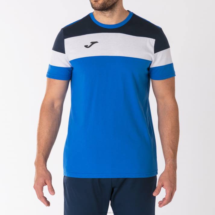 Joma 82P4R4294 الأزرق الملكي الأزرق الداكن قميص بأكمام قصيرة طاقم رابعا رجال