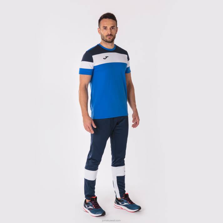 Joma 82P4R4294 الأزرق الملكي الأزرق الداكن قميص بأكمام قصيرة طاقم رابعا رجال