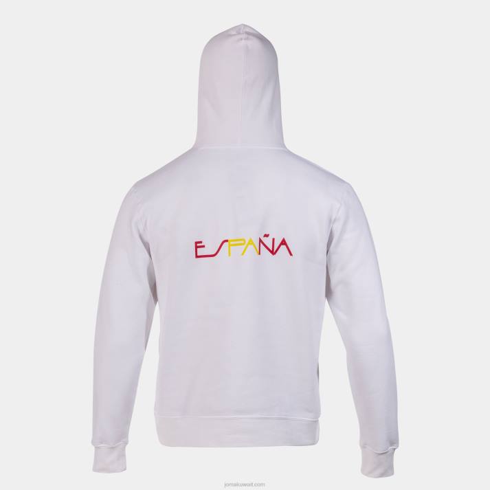 Joma 82P4R4295 أبيض مقنع سترة الترفيه اللجنة الأولمبية الإسبانية