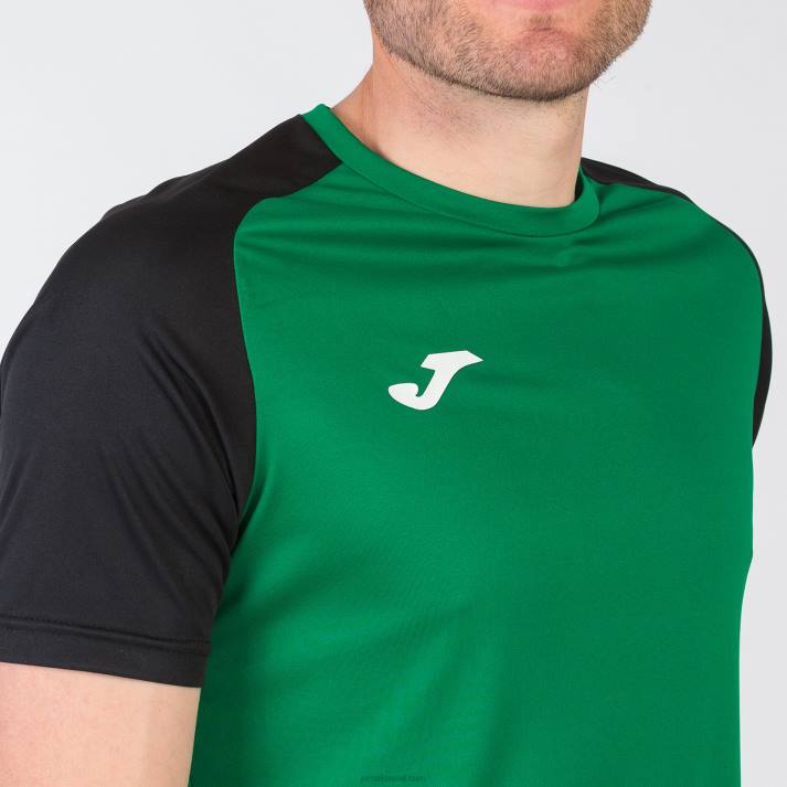 Joma 82P4R4303 أخضر أسود قميص بأكمام قصيرة أكاديمية رابعا رجال