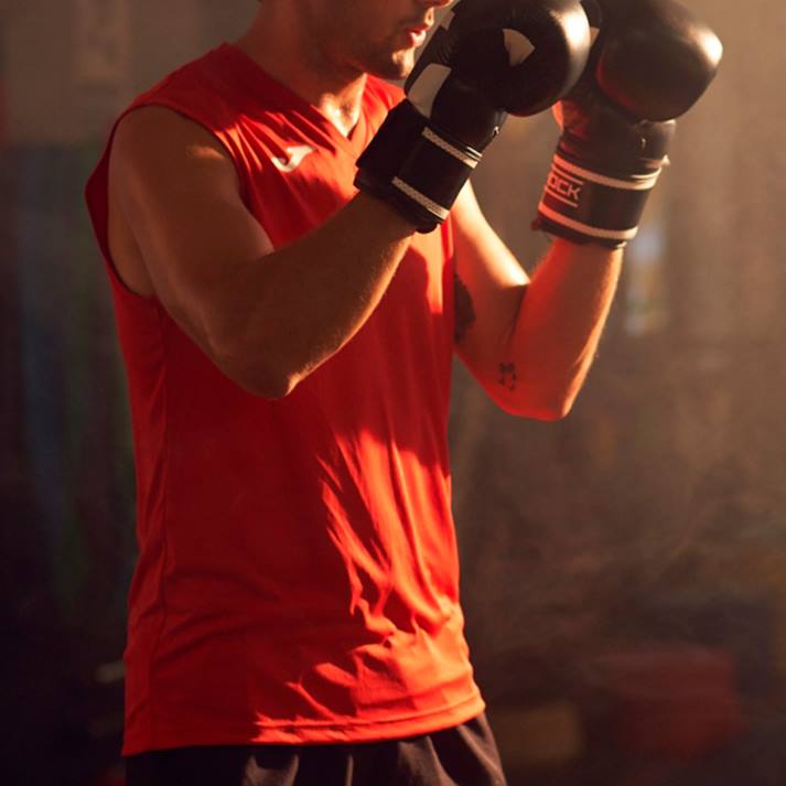 Joma 82P4R4318 أحمر بلا أكمام تي شيرت كومبي رجال