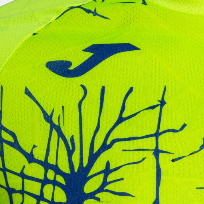 Joma 82P4R4328 الفلورسنت الأصفر قميص قصير الأكمام النخبة التاسع رجال