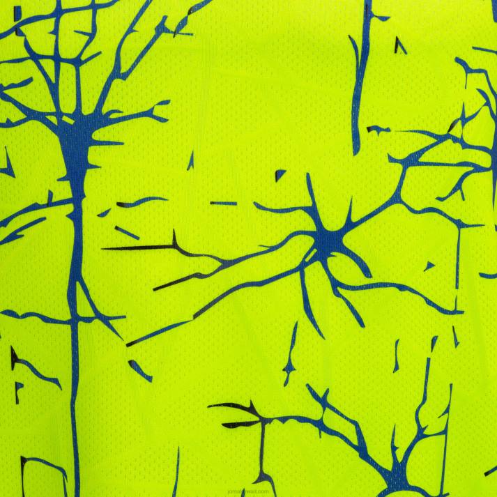 Joma 82P4R4328 الفلورسنت الأصفر قميص قصير الأكمام النخبة التاسع رجال