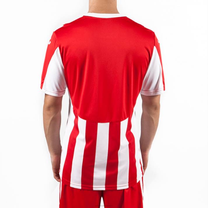 Joma 82P4R4330 احمر ابيض قميص بأكمام قصيرة رجال