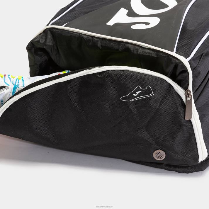 Joma 82P4R433 أسود أبيض حقيبة حذاء على ظهره مفتوحة