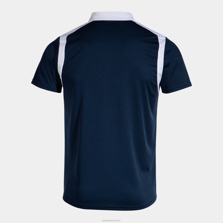 Joma 82P4R4343 الأزرق الداكن الأبيض بطولة قميص بولو بأكمام قصيرة v رجال
