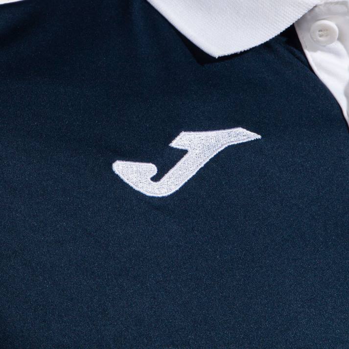 Joma 82P4R4343 الأزرق الداكن الأبيض بطولة قميص بولو بأكمام قصيرة v رجال
