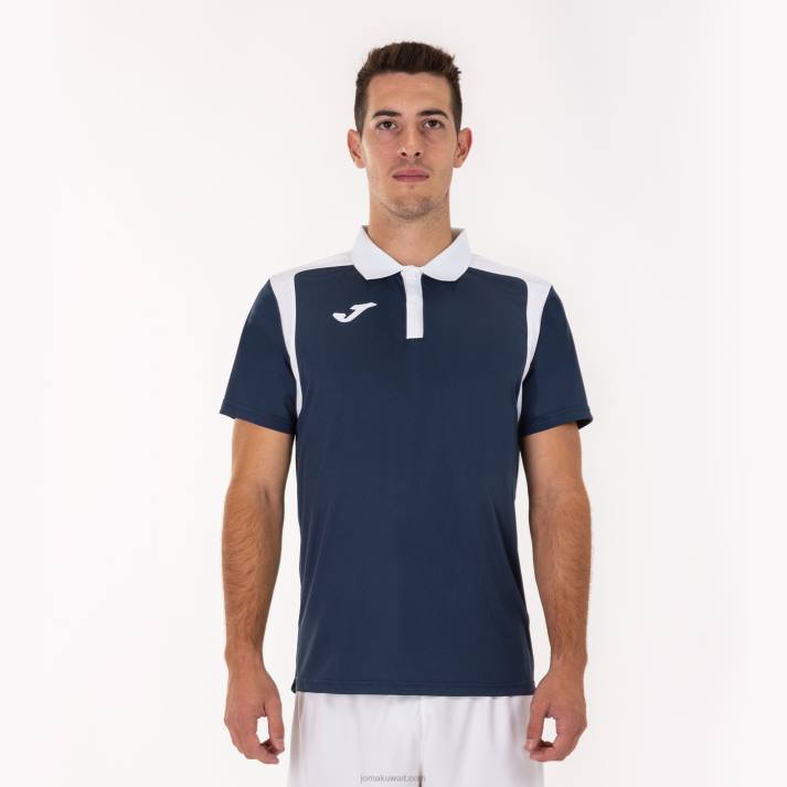 Joma 82P4R4343 الأزرق الداكن الأبيض بطولة قميص بولو بأكمام قصيرة v رجال