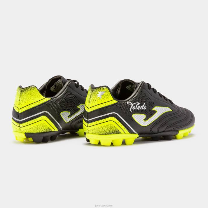 Joma 82P4R4344 أسود حذاء كرة القدم toledo 22 hard ground hg junior