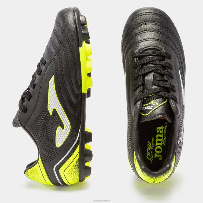 Joma 82P4R4344 أسود حذاء كرة القدم toledo 22 hard ground hg junior