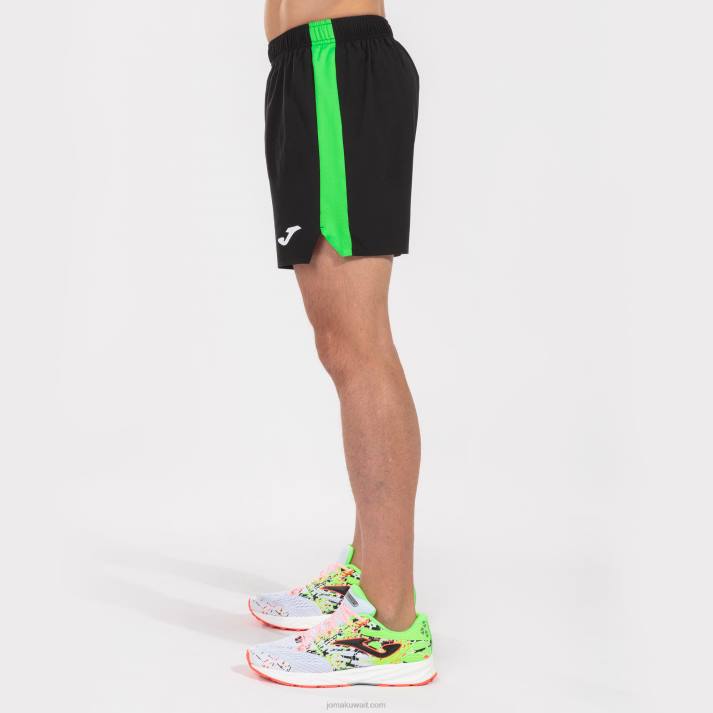 Joma 82P4R4361 أسود أخضر نيون شورت النخبة السابع رجال