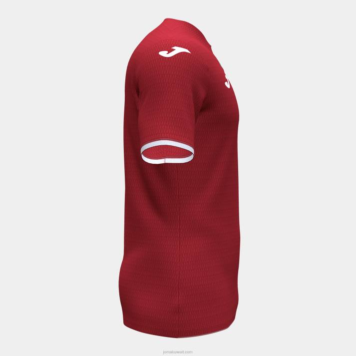 Joma 82P4R4368 احمر ابيض قميص قصير الأكمام toletum الرابع رجال