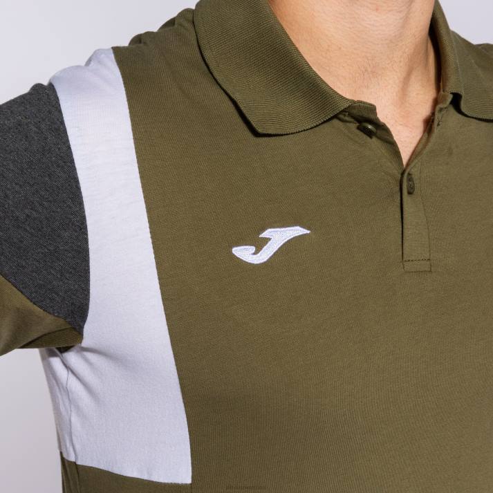 Joma 82P4R4371 الكاكي قميص بولو بأكمام قصيرة كونفورت III رجال