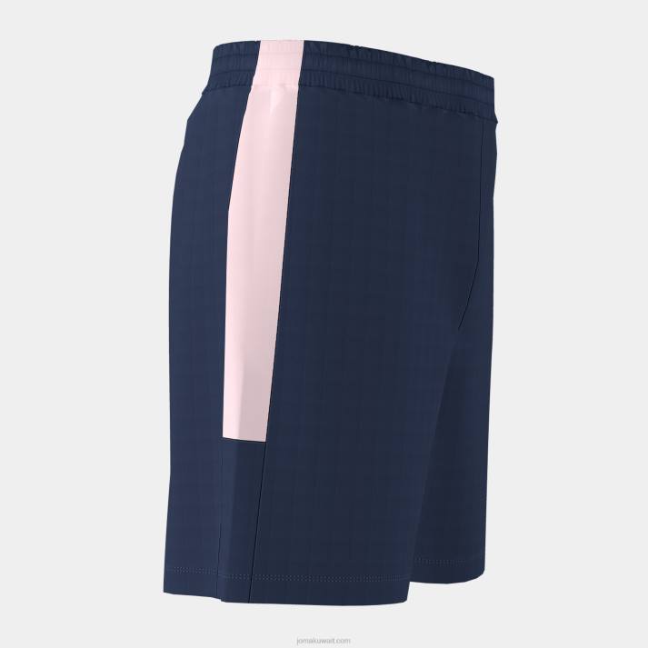 Joma 82P4R4375 الأزرق الداكن الوردي بطولة برمودا السراويل البيئية رجال