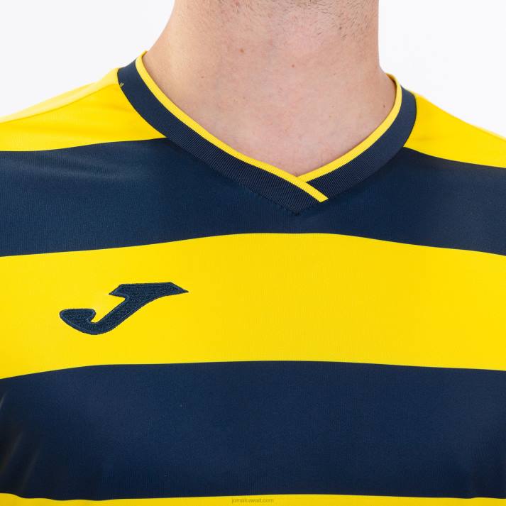 Joma 82P4R4399 أصفر أزرق كحلي قميص بأكمام قصيرة europa iv رجال