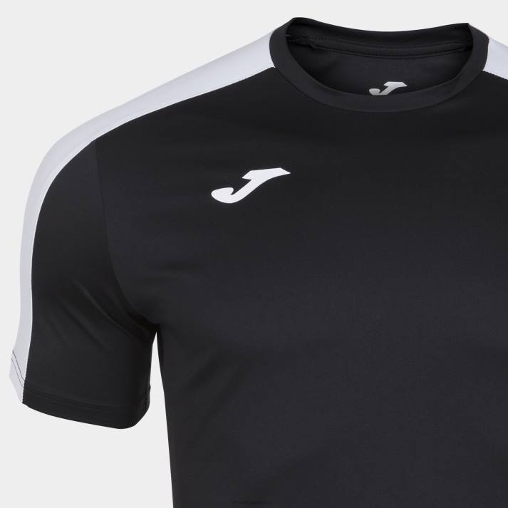Joma 82P4R4401 أسود أبيض أكاديمية قميص بأكمام قصيرة iii رجال