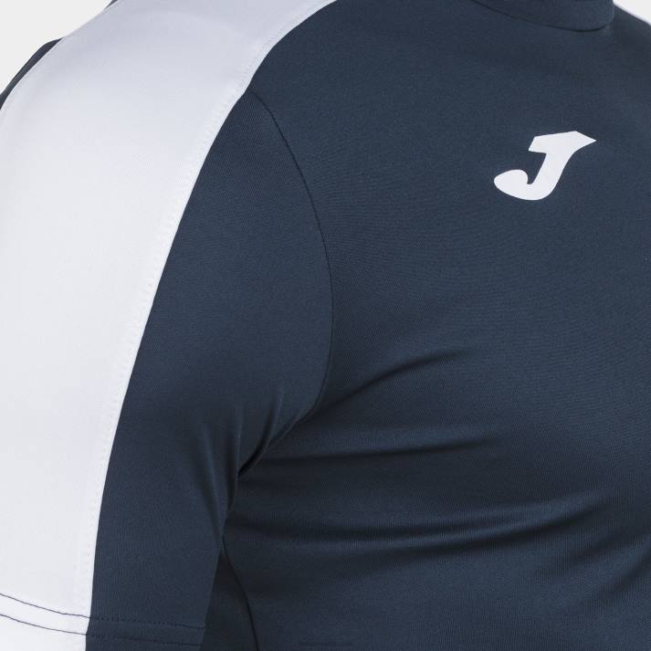 Joma 82P4R4424 الأزرق الداكن الأبيض أكاديمية قميص بأكمام قصيرة iii رجال