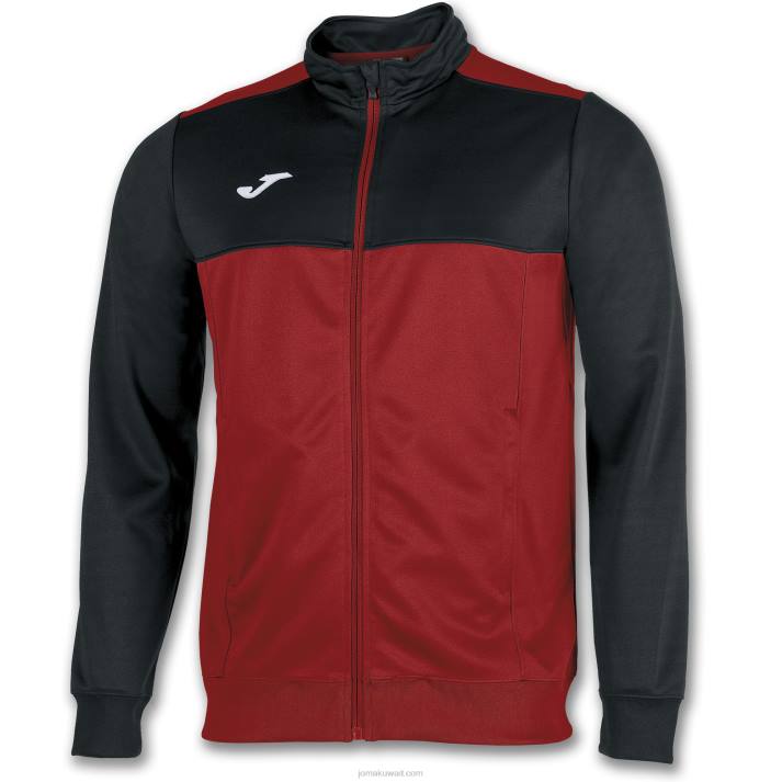 Joma 82P4R4440 أحمر أسود الفائز سترة رجال