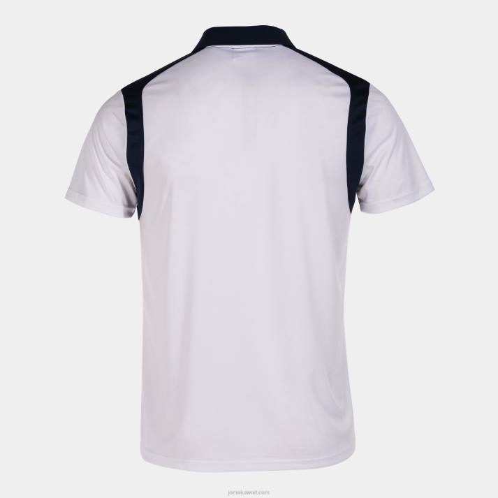 Joma 82P4R4448 أبيض كحلي بطولة قميص بولو بأكمام قصيرة v رجال