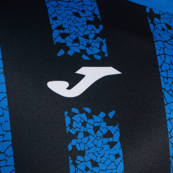 Joma 82P4R4460 الأزرق الملكي الأسود قميص بأكمام قصيرة inter iii رجال