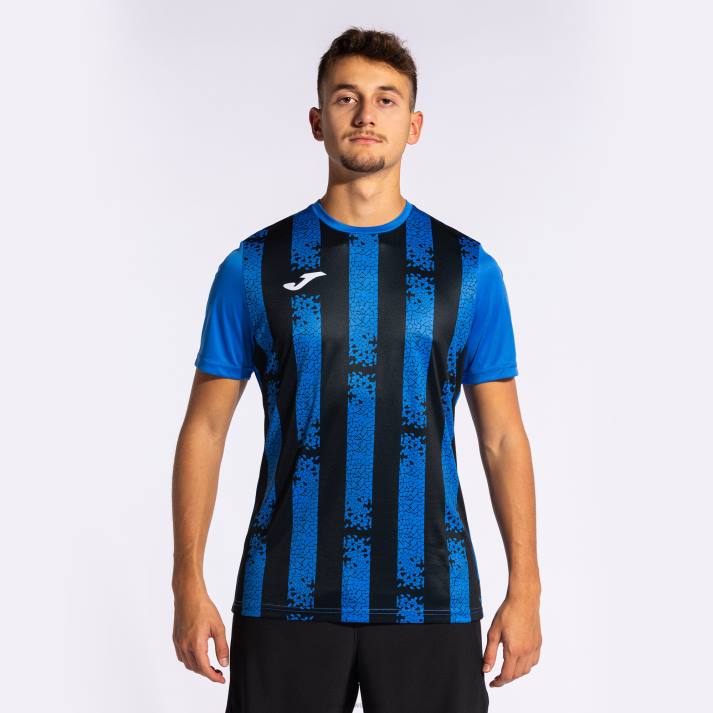 Joma 82P4R4460 الأزرق الملكي الأسود قميص بأكمام قصيرة inter iii رجال