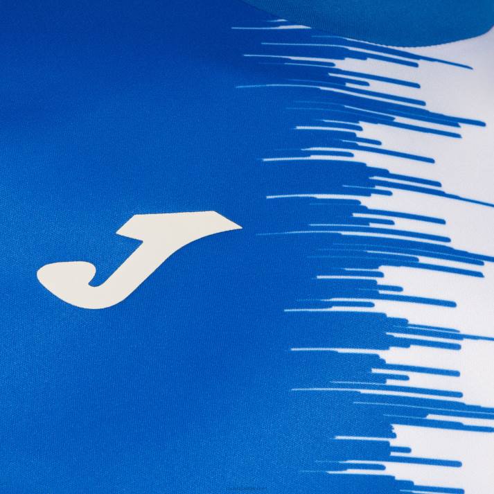 Joma 82P4R4464 أزرق ملكي أبيض قميص بأكمام قصيرة سيتي الثاني رجال