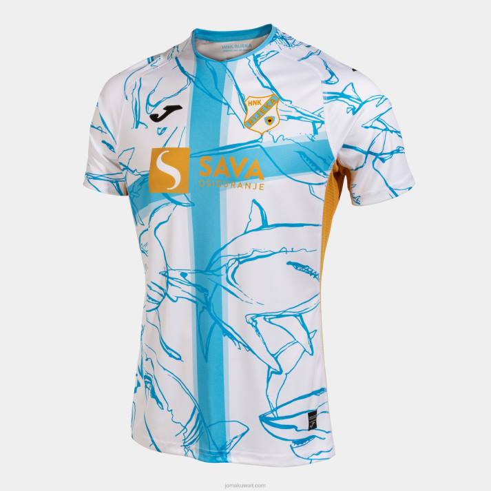 Joma 82P4R4465 ابيض اصفر قميص بأكمام قصيرة زي موحد رييكا 22/23