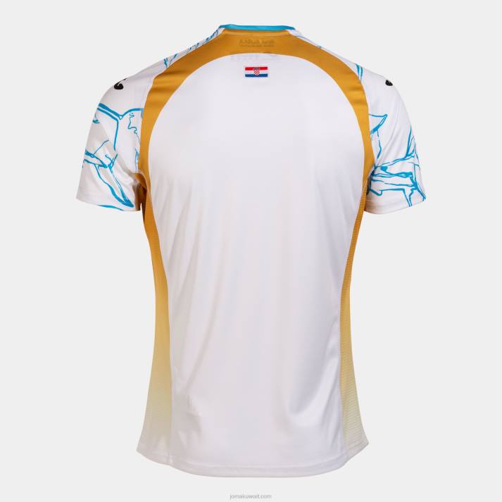 Joma 82P4R4465 ابيض اصفر قميص بأكمام قصيرة زي موحد رييكا 22/23