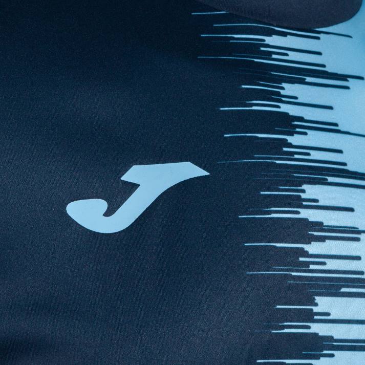 Joma 82P4R4466 الأزرق الداكن السماء الزرقاء قميص بأكمام قصيرة سيتي الثاني رجال