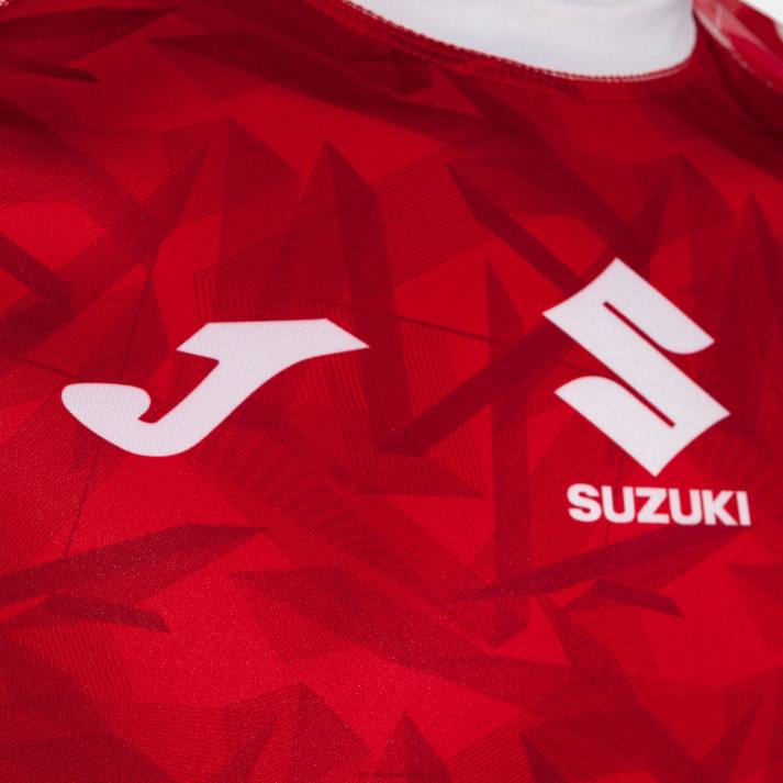 Joma 82P4R4470 احمر ابيض قميص قصير الأكمام 1 اتحاد كرة اليد البولندية موحدة