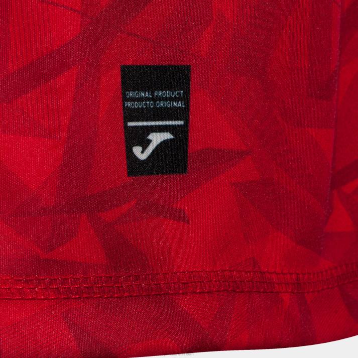 Joma 82P4R4470 احمر ابيض قميص قصير الأكمام 1 اتحاد كرة اليد البولندية موحدة