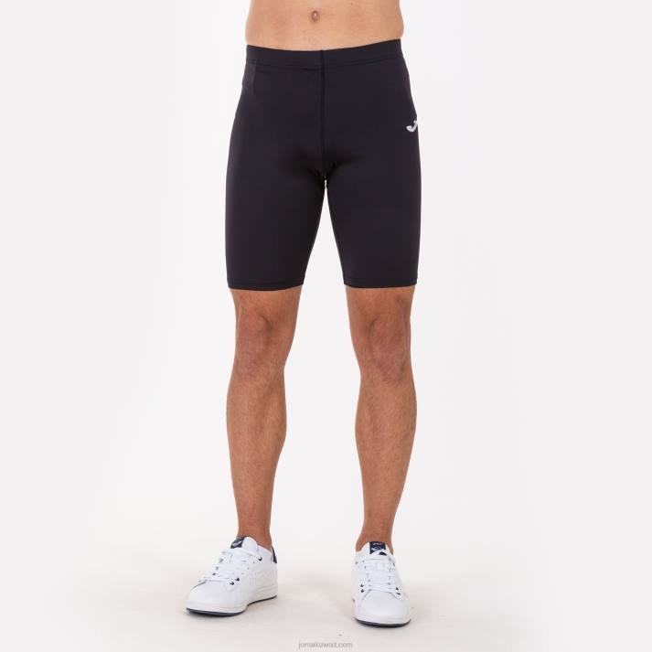 Joma 82P4R4485 أسود سجل لباس ضيق قصير رجال