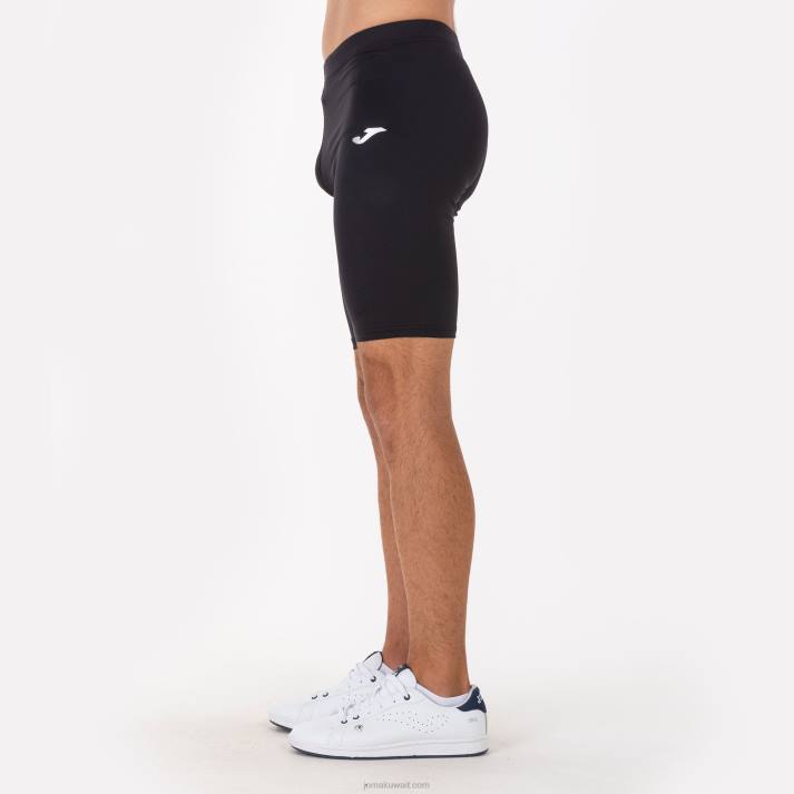 Joma 82P4R4485 أسود سجل لباس ضيق قصير رجال