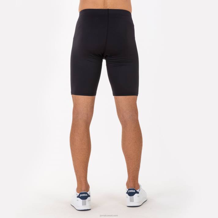 Joma 82P4R4485 أسود سجل لباس ضيق قصير رجال