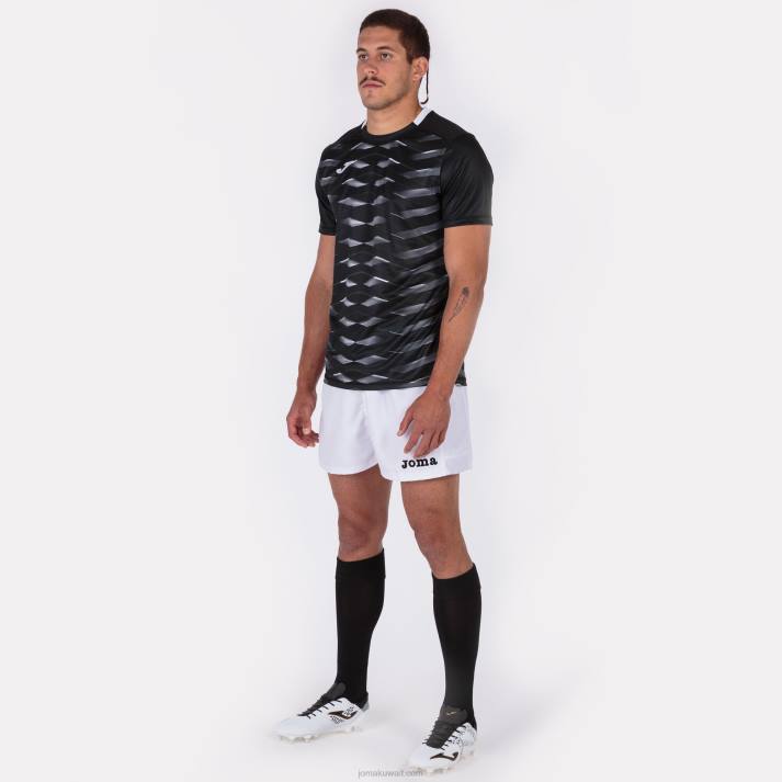 Joma 82P4R4488 أسود قميص بأكمام قصيرة MySkin Academy رجال