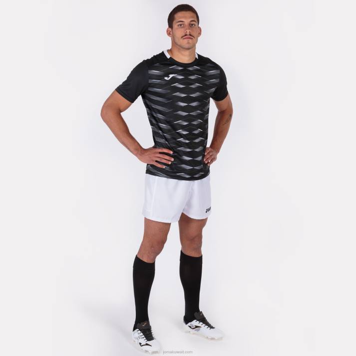 Joma 82P4R4488 أسود قميص بأكمام قصيرة MySkin Academy رجال