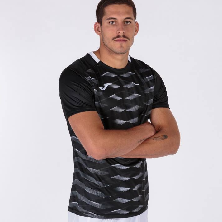 Joma 82P4R4488 أسود قميص بأكمام قصيرة MySkin Academy رجال