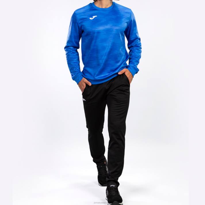 Joma 82P4R4489 الأزرق الملكي جاذبية قميص من النوع الثقيل رجال