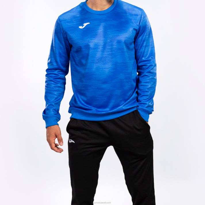 Joma 82P4R4489 الأزرق الملكي جاذبية قميص من النوع الثقيل رجال