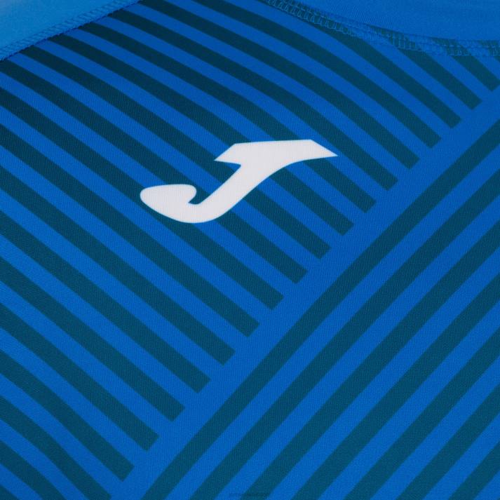 Joma 82P4R4503 الأزرق الملكي قميص بأكمام قصيرة haka ii رجال