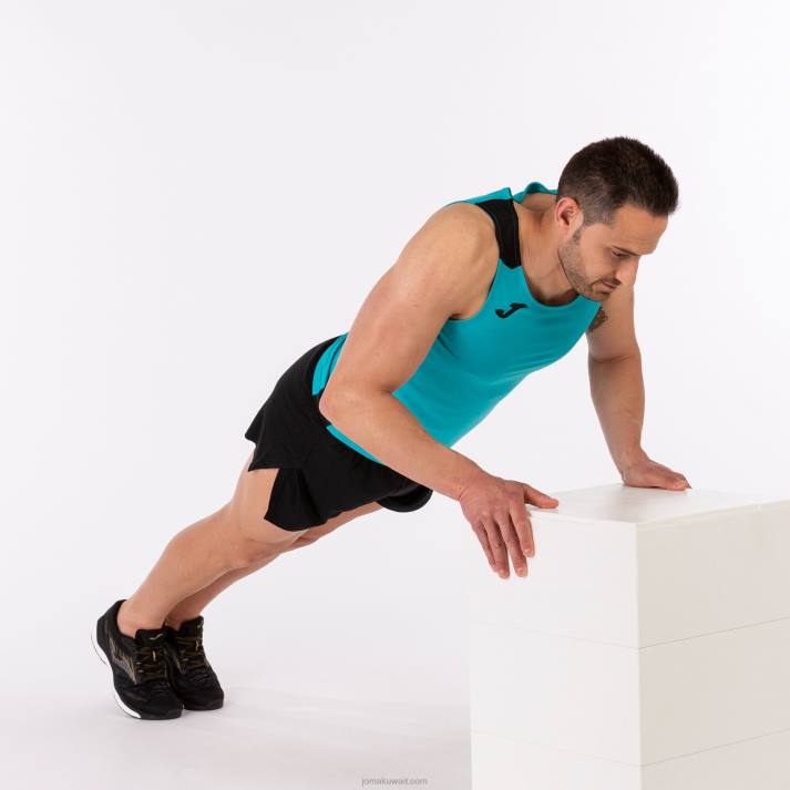 Joma 82P4R4508 الفيروز الأسود أعلى سجل للدبابات الثاني رجال